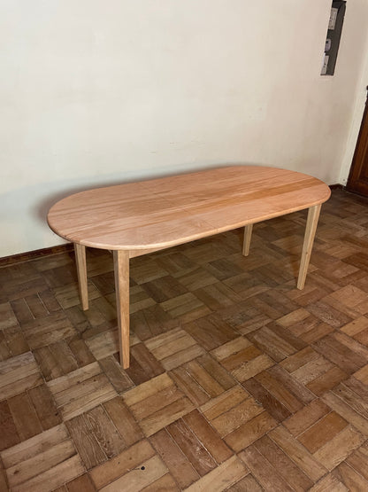 Mesa Ovalada Extensible - Madera de lenga