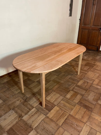 Mesa Ovalada Extensible - Madera de lenga
