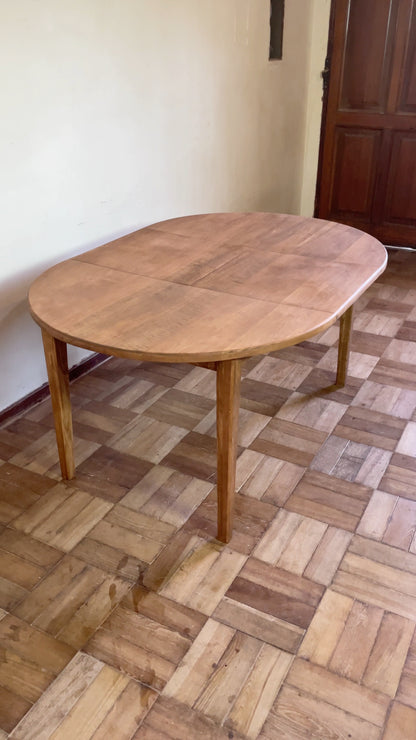 Mesa Redonda Extensible - Madera de lenga