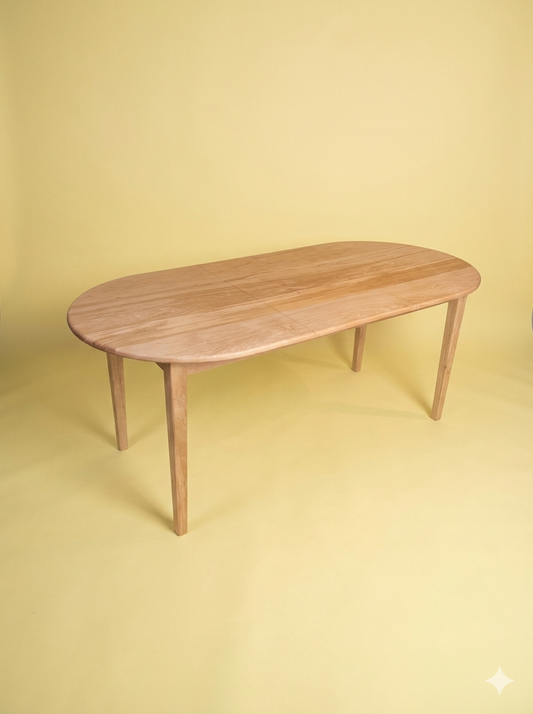 Mesa Ovalada Extensible - Madera de lenga