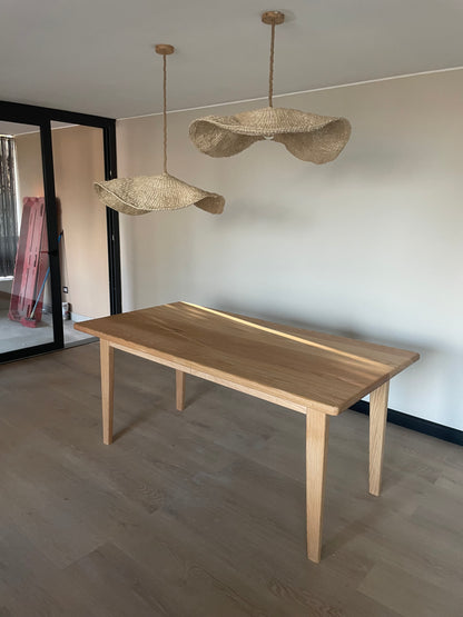 Mesa Rectangular Extensible - Madera de Roble Americano