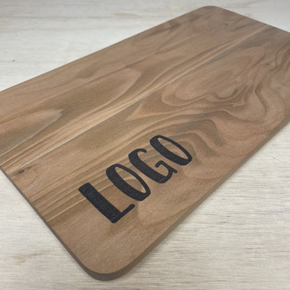 Bandeja Rectangular de Roble sin borde - 35x20 cm - con logo personalizado