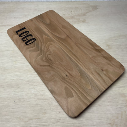 Bandeja Rectangular de Roble sin borde - 35x20 cm - con logo personalizado