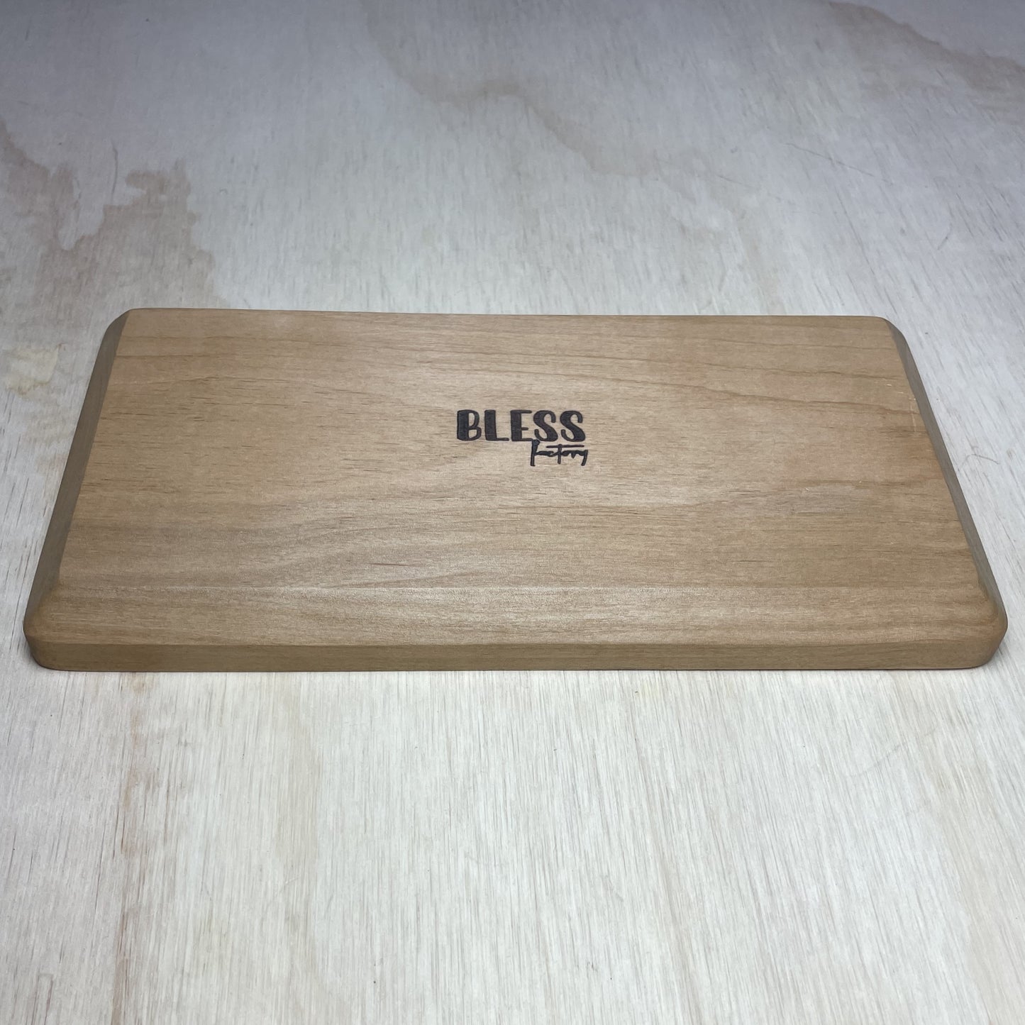 Bandeja Rectangular de Roble | con Logo Grabado | 25 x 13,5 cm